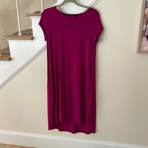Eileen Fisher Magenta Dress with pockets